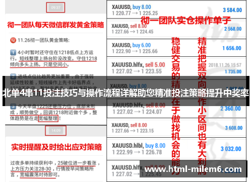 北单4串11投注技巧与操作流程详解助您精准投注策略提升中奖率