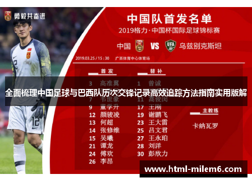 全面梳理中国足球与巴西队历次交锋记录高效追踪方法指南实用版解 全面梳理中国足球与巴西队历次交锋记录高效追踪方法指南实用版解